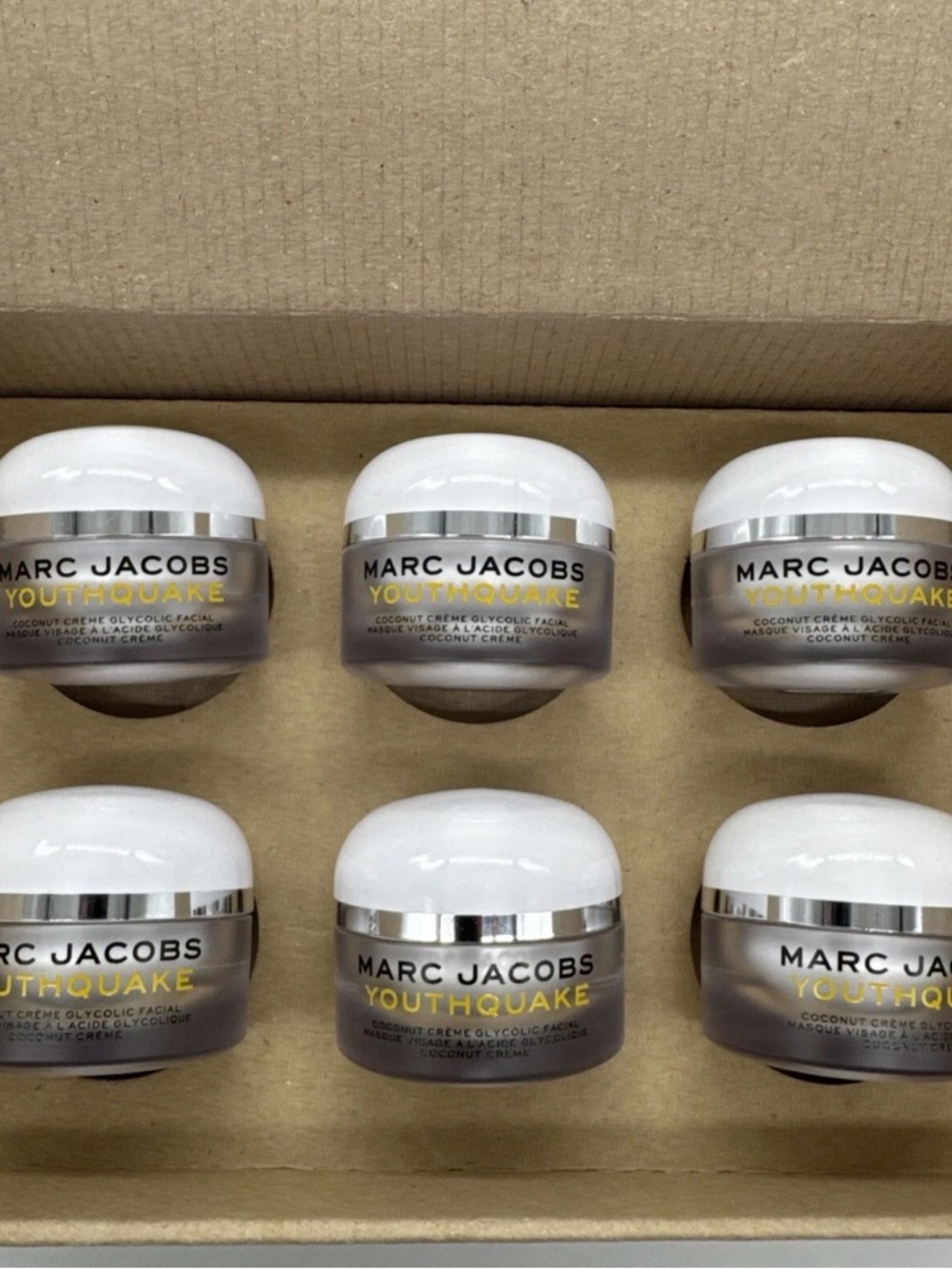 Marc Jacobs Youthquake Moisturizer Jar Trio - White, Silver, Gold Accents